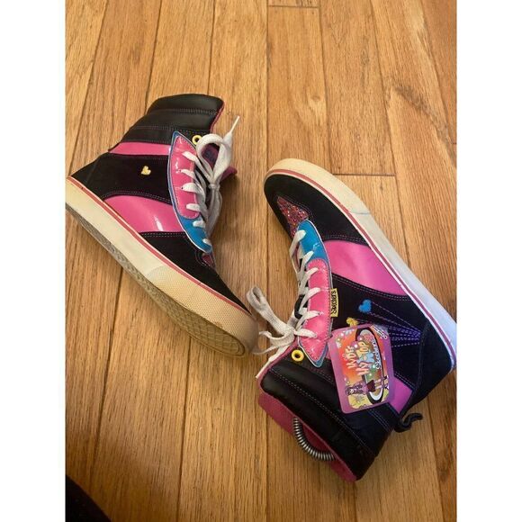 NWT Skechers, girl's multicolor sparkly high tops size 5 - Picture 5 of 8